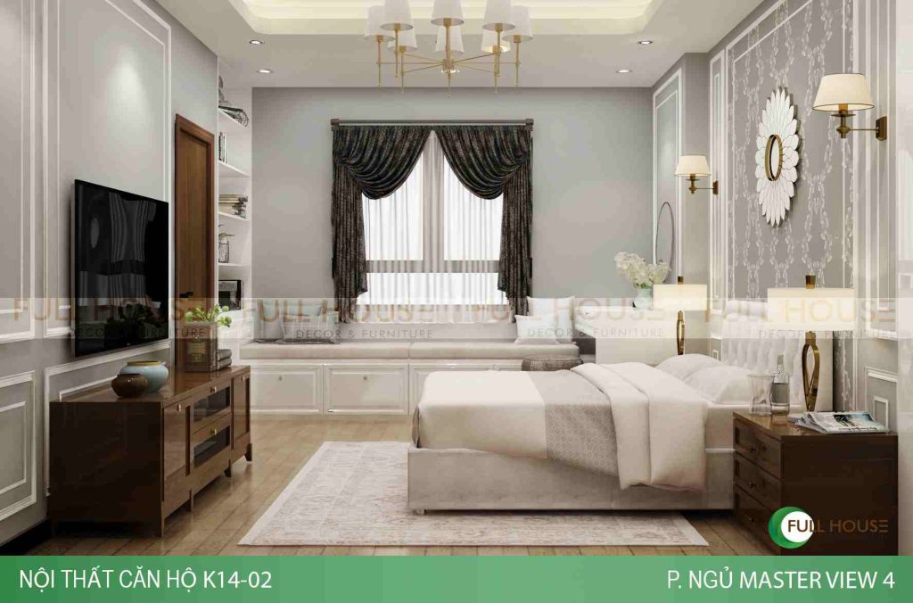 Phòng ngủ theo phong cách tân cổ điển