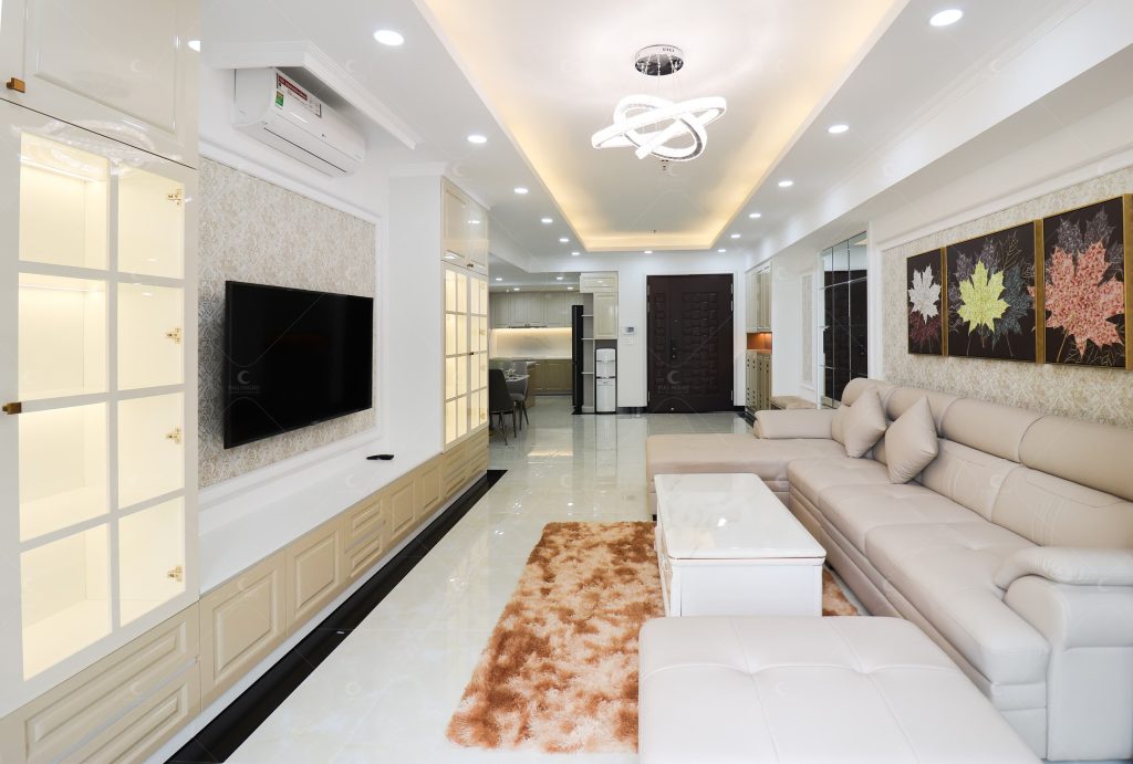 Căn hộ thực tế phong cách Tân cổ điển hoàn thiện bởi Nội thất Full House