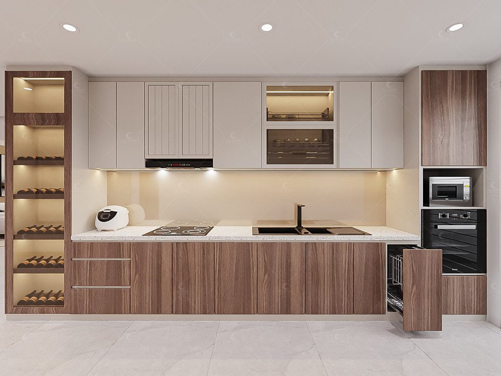 Màu nâu của gỗ tạo nên sự ấm áp và gần gũi với thiên nhiên.