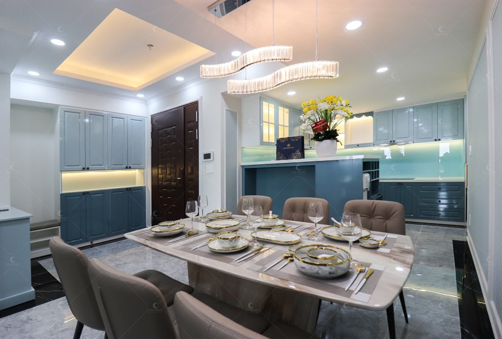 Căn hộ 125m2 phong cách Tân cổ điển được thiết kế và thi công hoàn thiện bởi Nội thất Full House