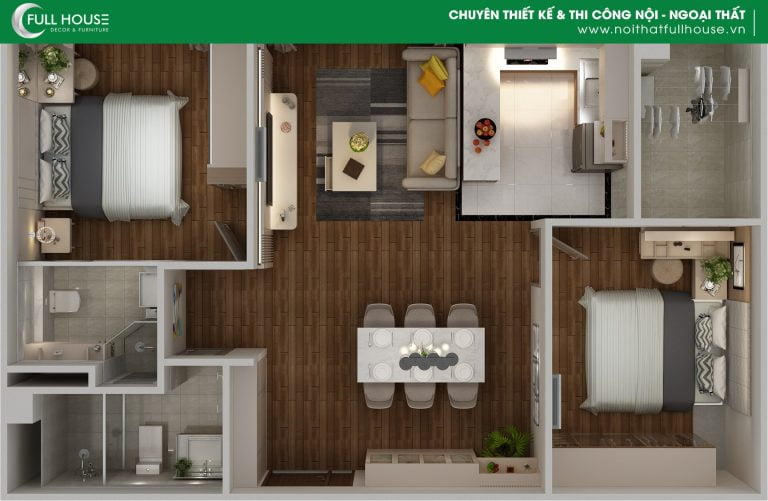 Nội thất Full House - Đơn vị thi công nội thất trọn gói