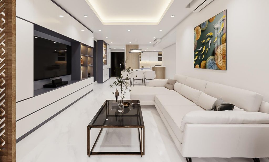 Mẫu thiết kế căn hộ phong cách Hiện đại