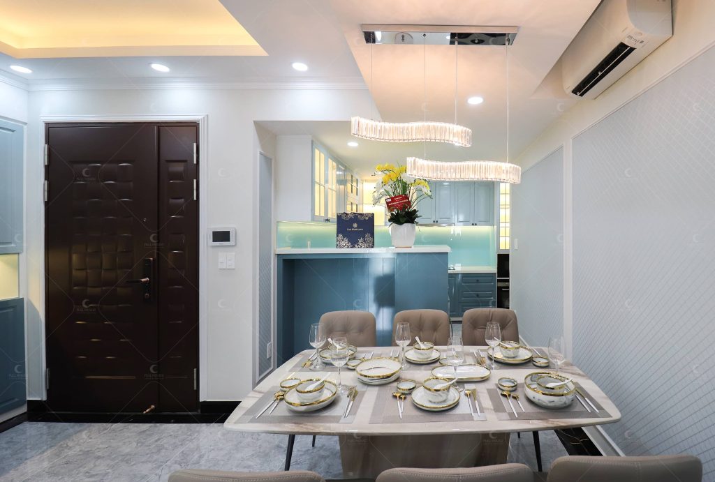Nội thất căn hộ thường được thiết kế theo hướng đơn giản, tập trung vào các đường nét tinh tế và chất liệu cao cấp