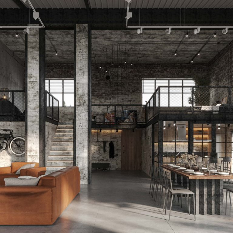 Nếu như những phong cách thiết kế khác cố gắng che đi những khuyết điểm thô mộc thì phong cách Industrial khuyến khích điều đó