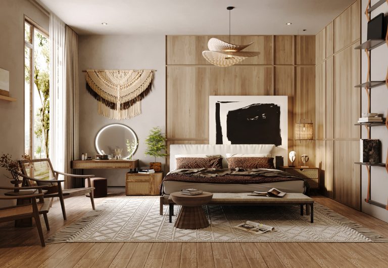 Những vẻ đẹp không thể thiếu trong không gian Bohemian đó là nét lãng mạn cộng thêm chút hoang dã.